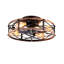 Ventilateur de plafond de type montage 19 po, moteur réversible, télécommande CC, ventilateur de plafond à 6 vitesses, minuterie, pour le salon, la chambre à coucher ou la salle à manger - ampoules non incluses