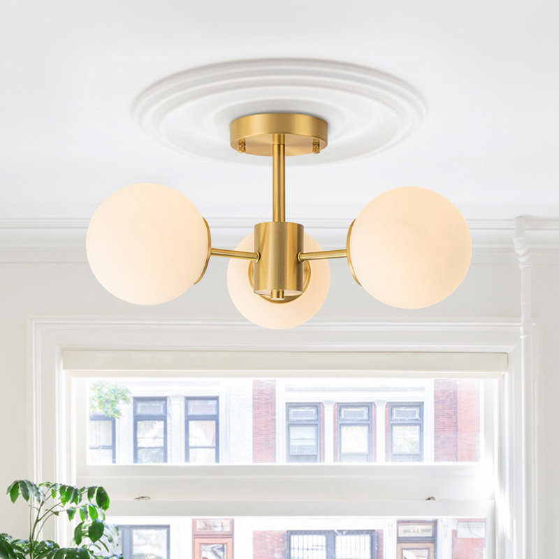 Jaquith Glass Semi Flush Mount