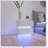 High Glossy 2-Drawer Nightstand with RGB LED Light and Bluetooth Control, Perfect for Modern Bedrooms and Enhanced Convenience.