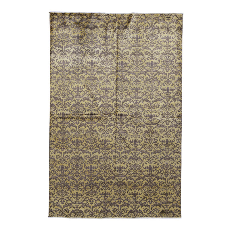 Rayon Viscose Floral Indoor Rug