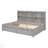 Full Bed With Side Bookcase, Drawers