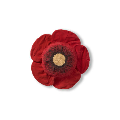 Floor Cushion Red Poppy