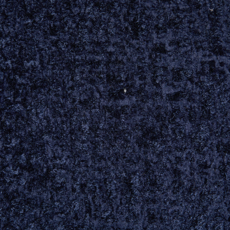 Coussins incurvés en chenille bleue, 3 coussins, aucun assemblage requis, mousse à mémoire de forme pour un confort optimal, idéal pour les réunions de famille.