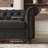 Diba 81.88'' Chesterfield Sofa, Velvet Couch with Rolled Arms-1958912470