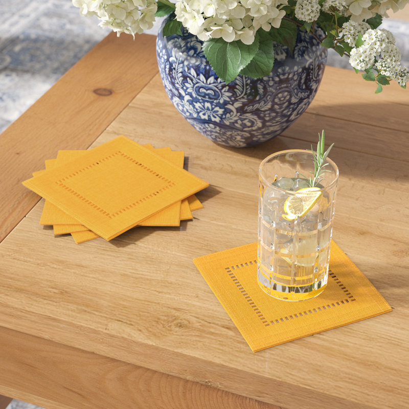 Melrose Square Coasters, Gold
