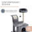 Sam's Pets 61" Submarine Gray Hard Box Cat Tree