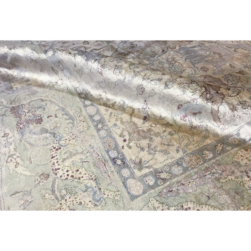 Sona Hand Woven Silk Oriental Area Rug