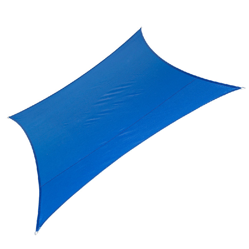 Sapphire Blue 12' Square High-Density Polyethylene Shade Sail