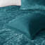 Ensemble de literie en velours double / grand sarcelle - rembourrage, 2 taies décoratives, 1 coussin, édredon lavable à la machine, lavable, diamant et coussin-129124924-129124930