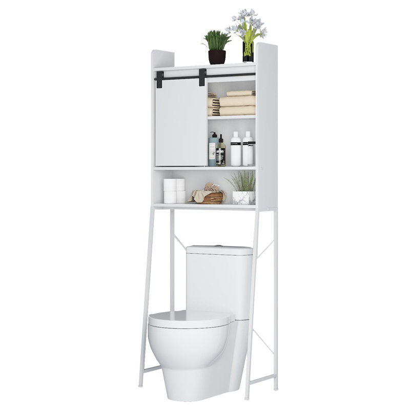 Armoire de rangement au-dessus de la toilette, Blanc