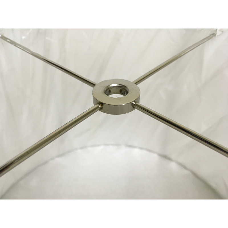 Abat-jour tambour en lin 11 po H 11 po x l 13 po blanc