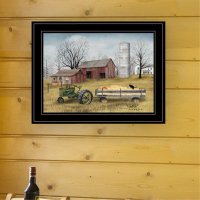 "Hayride" By Billy Jacobs, Ready to Hang Framed Print, Black Frame