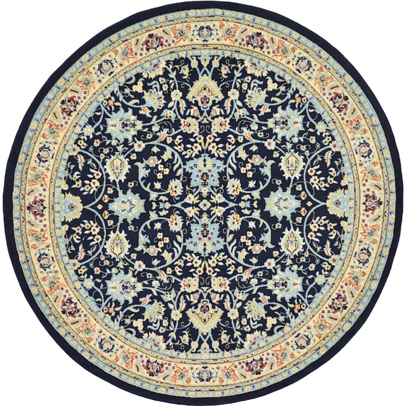 Zayandeh Oriental Indoor Rug, Round 8'