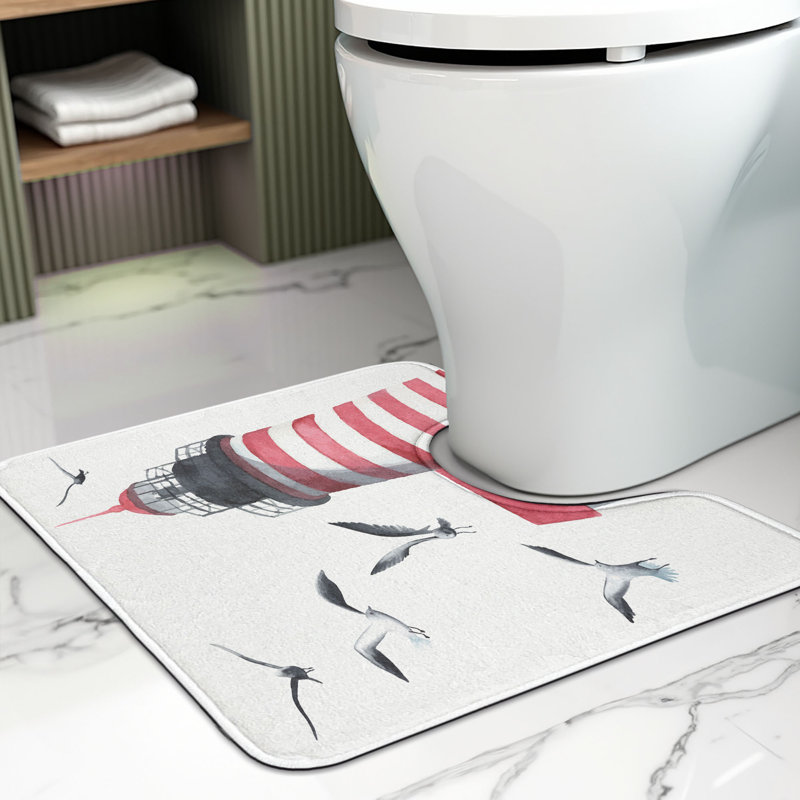 Tapis de salle de bain en L 20 po