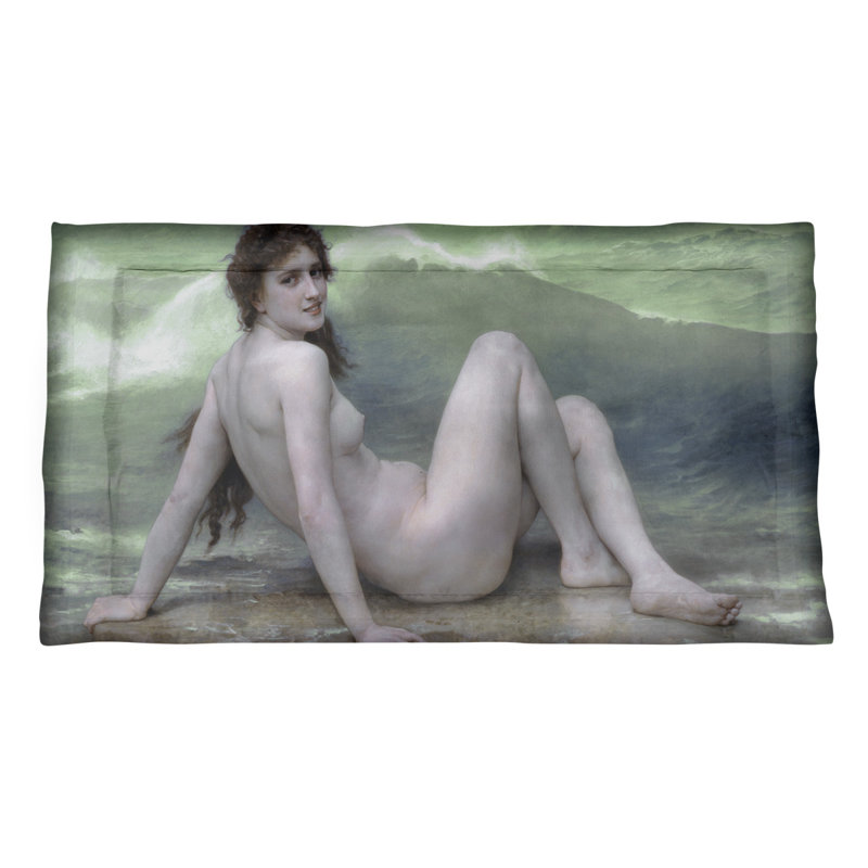 William-Adolphe Bouguereau Polyester Sham Set, Microfiber, Queen, Green