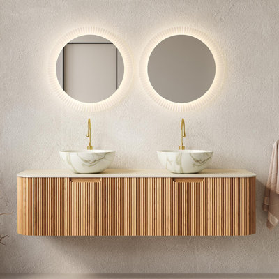 Meuble-lavabo à 2 tiroirs 60 po x 19 po Modern