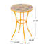 13,95 po Table de bout carrée en céramique et fer pour table de bout carrée avec structure robuste