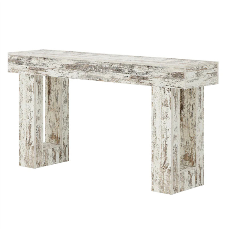 Stable TV Stand, White/Vintage