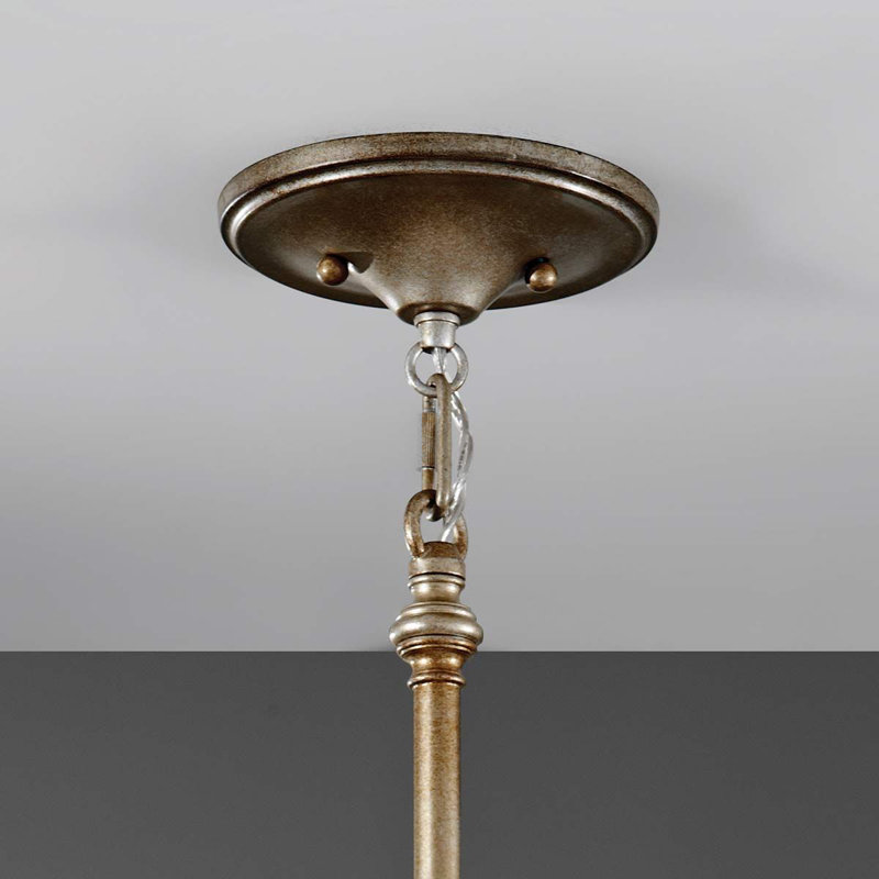Chavira 1 - Light Gold Crystal Pendant