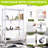 4 Tier Folding Shelf with Wheels