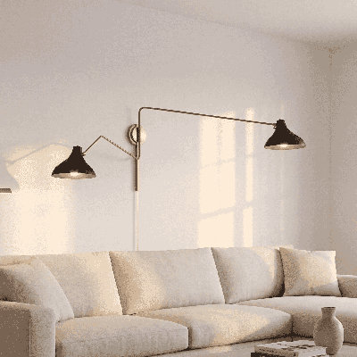 Elyse 2-Light Swing Arm Sconce