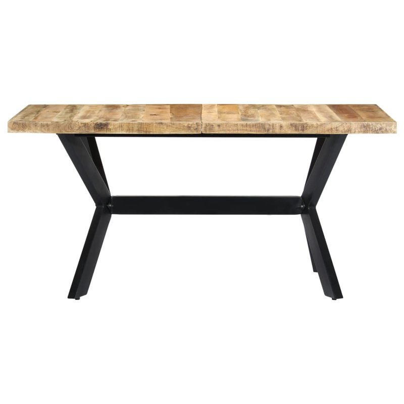 Table de salle à manger, H 29,5 po x L 55,12 po x l 27,56 po, Light Brown