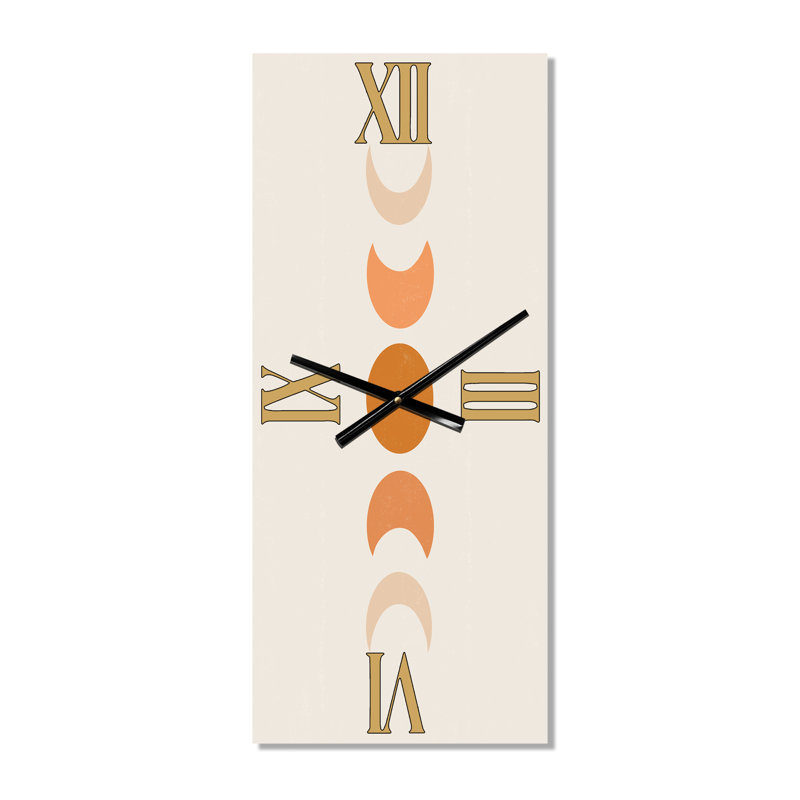 Minimalist Moon Phases - Horloge murale moderne, Grand