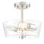 Plafonnier semi-encastré 12 po 2 lumières Samina-512977721
