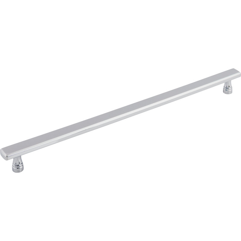 Kingsbridge Bar Pull, Polished Chrome, 12" Center to Center