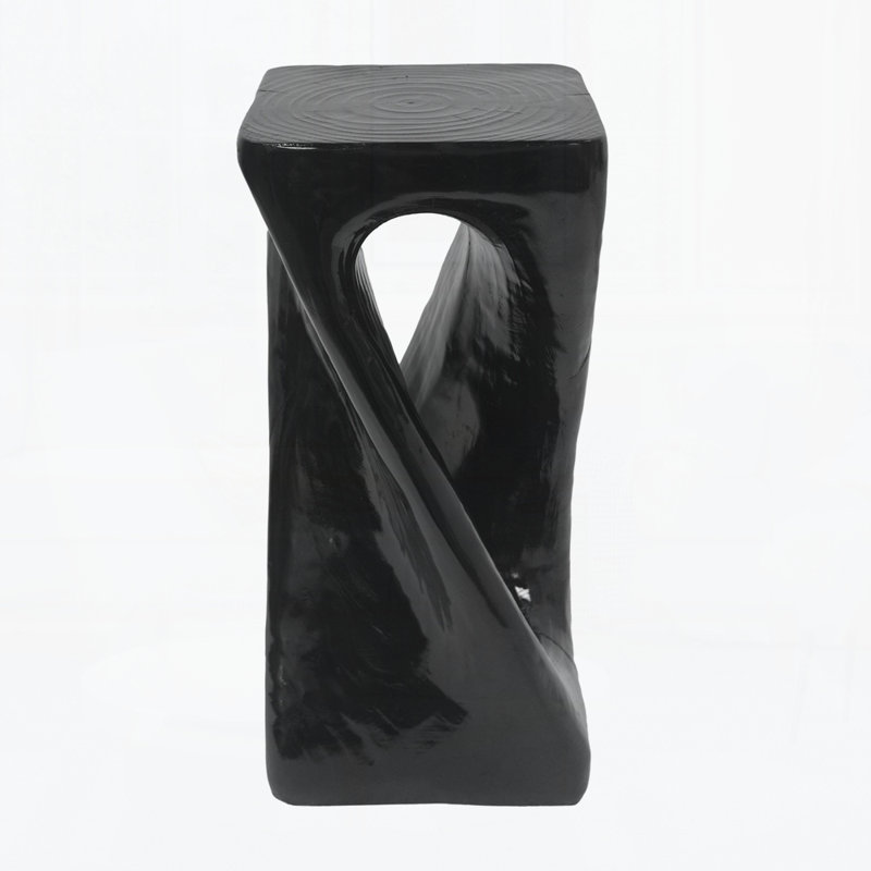 Outdoor Side Table, Black
