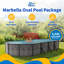 Piscine ovale en acier de 52 po de profondeur Montilla-111806403-111806402