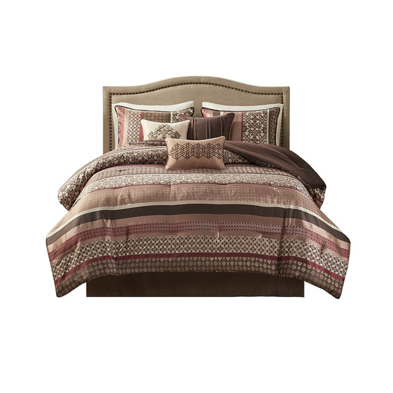 7 Piece Comforter Set Red