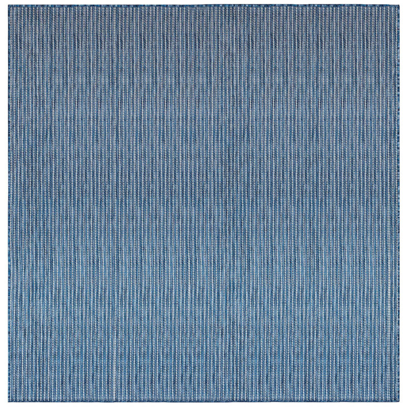 Saldanha Striped Indoor / Outdoor Rug, Square 7'10"