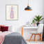 Giclée encadrée pastel Coquette Champagne, design par Yvette St. Amant-1705805643-1705805646