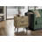 Zena Nightstand Side End Table, 2 Drawers, Light Brown Finish 19 Inch-117054057