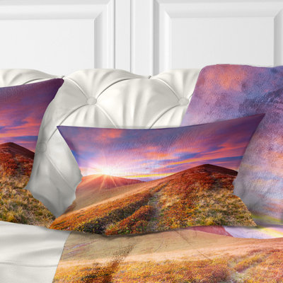 Coussin lombaire de l’herbe et des nuages