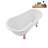 53.1'' x 25.6'' Freestanding Soaking Acrylic Bathtub-90763272-76285537