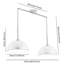 Luminaire suspendu noir à double tête réglable