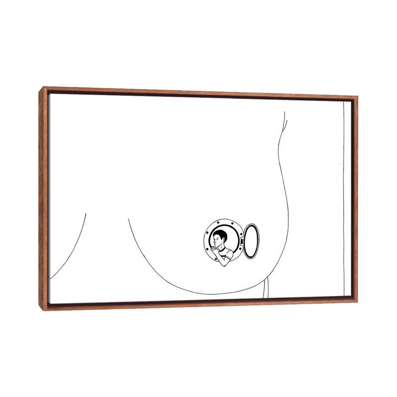 Point Of Observation by Filippo Spinelli - Print on Canvas, 101.6 cm H x 66.04 cm W, Classic Brown Wood Framed