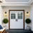 13.5 In. Outdoor Wall Sconce 1-Light Wall Lantern Scone 2-Pack Exterior Wall Light With Clear Glass Shade-1161374040