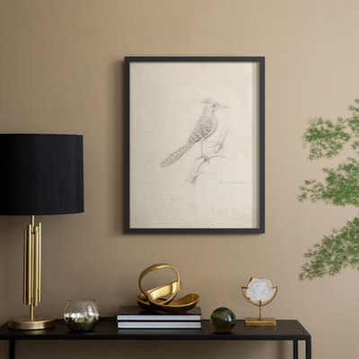 Vintage Sketch XXIII Framed Print - Solid Wood
