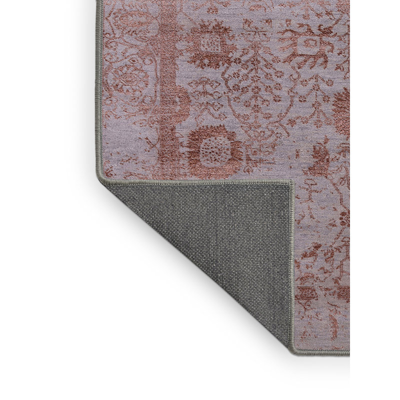 Tapis oriental orange / gris Strake, Rectangle 5 pi x 7 pi