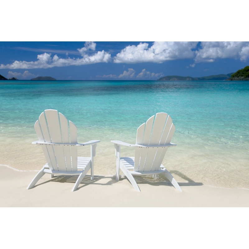 Caribbean Beach by Cdwheatley - No Frame Print on Canvas, 46cm H x 30cm W