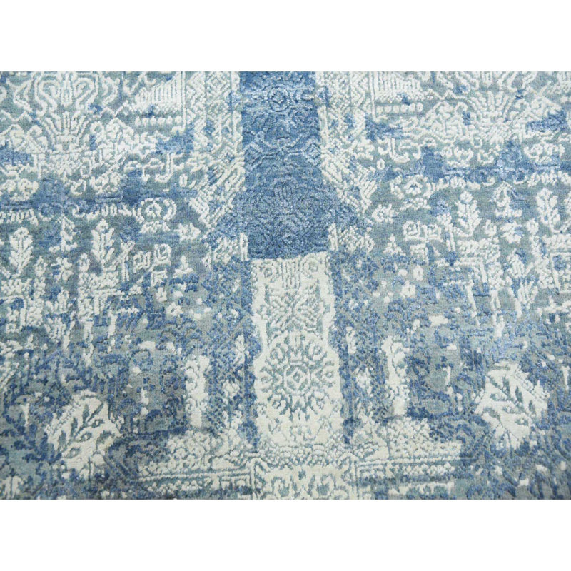 Seeya One-of-a-Kind Rectangle 7'10" X 10'0" New Age Area Rug in Blue