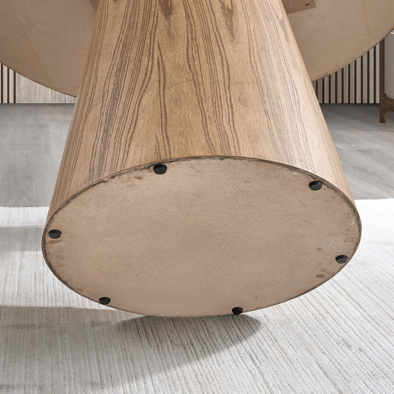Ensemble de table de salle à manger en bois, table de cuisine moderne en panneau de fibres à densité moyenne et chaises rembourrées Boucle pour la salle à manger, la cuisine et l'espace