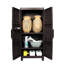 Grande armoire de rangement espresso à 3 tablettes-528352496