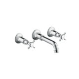 AXOR Montreux Wall Mounted Bathroom Faucet Trim with Cross Handles Faucet Trim Only