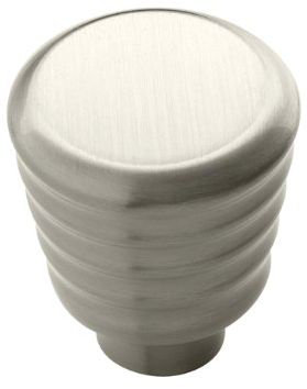 (Paquet de 5) Petit bouton rond nickel satiné de 1 pouce