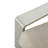 La Plata Outdoor And Indoor Aluminum Lounge Chair, Siver Finished Frame With Cushion, Set Of 1