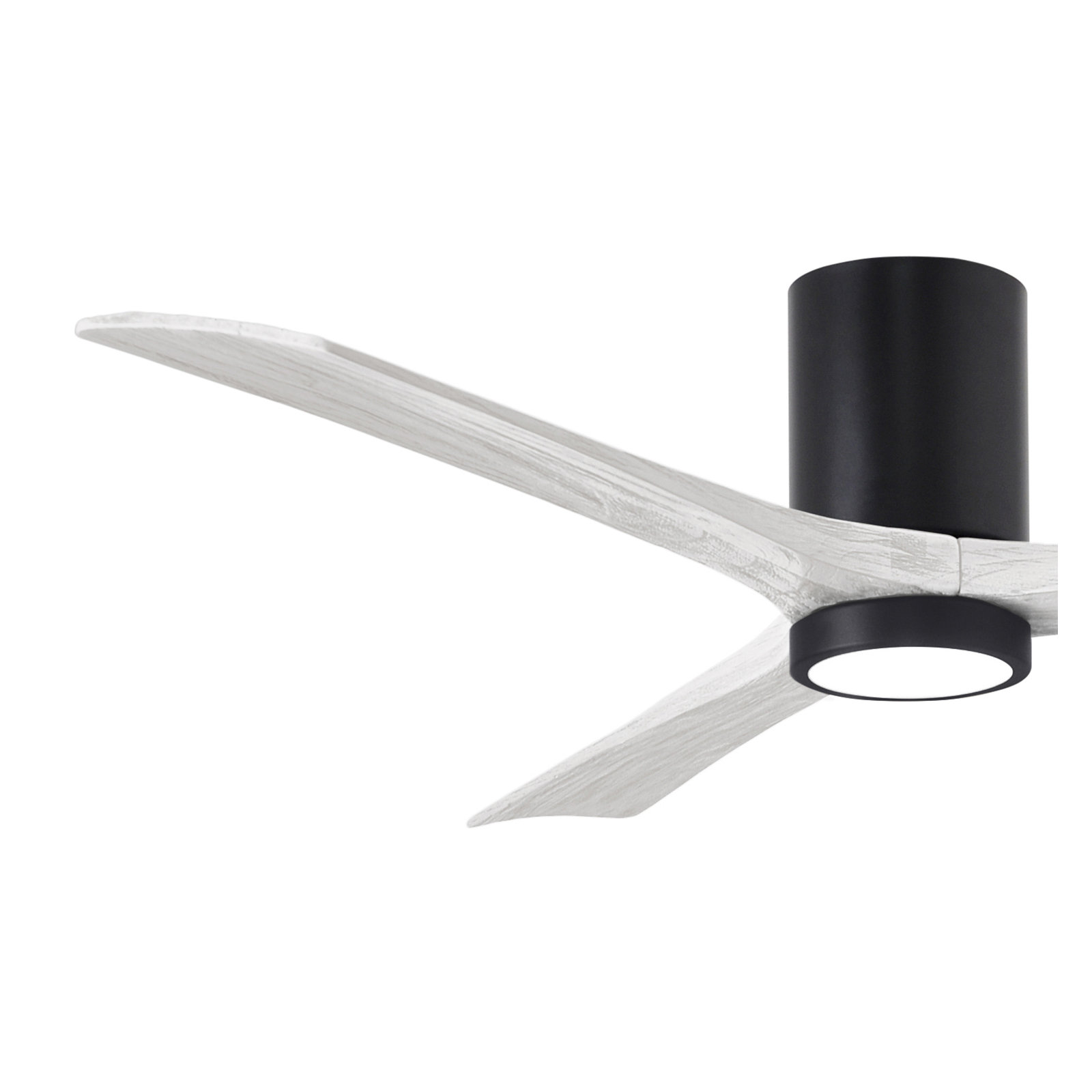 Olivier 3 Blade Ceiling Fan with LED Light Kit, Matte Black, Matte White, 60"